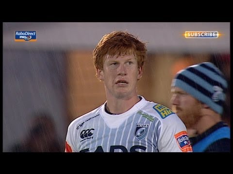 Rhys Patchell 2nd Penalty from halfway line - Glasgow Warriors v Cardiff Blues 6th Sept 2013