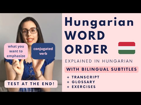 WORD ORDER in Hungarian - with bilingual subtitles (Hungarian grammar)