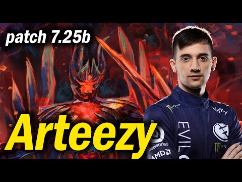 Arteezy Terrorblade Safelane vs Sumail Legion Comander patch 7.25b