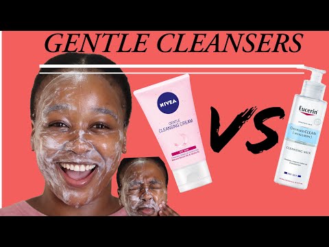 Nivea Gentle Cleansing Cream vs Eucerin DermatoClean Cleansing  Milk| SOUTH AFRICAN YOUTUBE