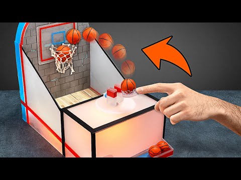 I Made a Mini Basketball Game Using a Real Basketball Backboard