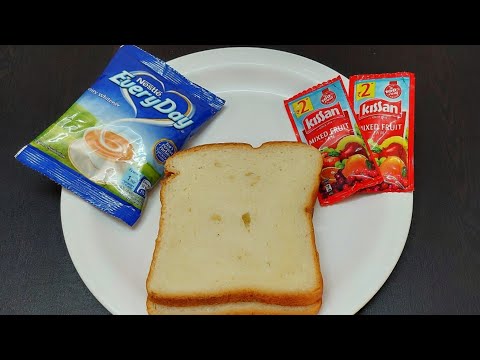 5 Minute Evening Snack Recipe | Quick & Easy Bread Snacks | Bread and Jam Recipe | Fireless Cooking|