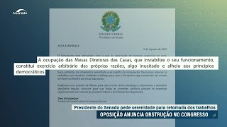 Após obstrução, Davi pede serenidade e convoca reunião de líderes