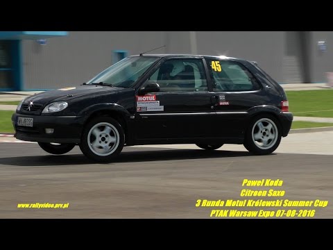 Paweł Koda - Citroen Saxo - 3 Runda Motul Królewski Summer Cup kjs PTAK Warsaw Expo 07-08-2016