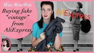 I bought a fake "vintage" suit from Aliexpress - Buying lies and broken dreams with Miss MonMon