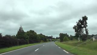 preview picture of video 'Driving On The D787 Between Mousteru & Guingamp, Côtes-d'Armor, Brittany, France 3rd July 2012'