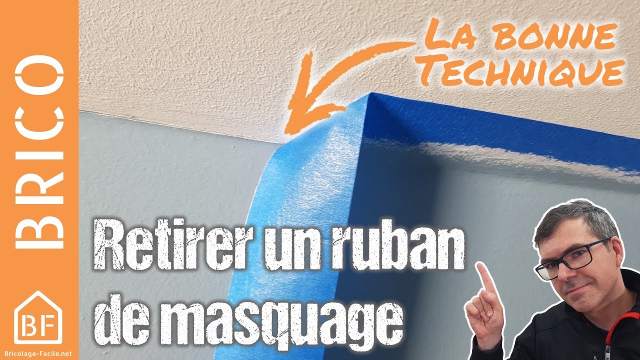 Comment retirer du ruban de masquage sur peinture sèche 