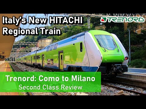 Trenord BRAND-NEW Hitachi Caravaggio - Italian Regional Train Review (Lake Como to Milano)