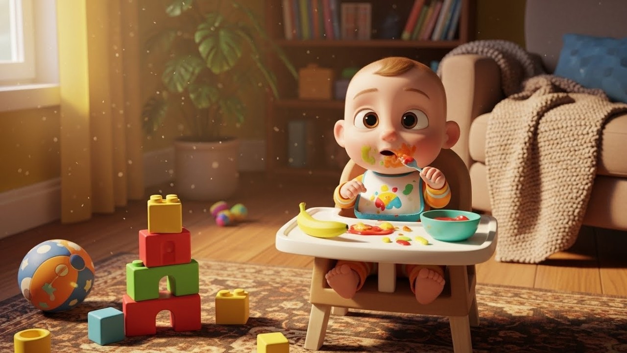 Snack Time Crunch 🍎🥪 | Learn Healthy Foods for Kids | Fun Preschool Learning Video