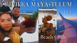 Mexico Travel Vlog Pt 1| TRS Yucatan Resort + Anniversary Trip +Tulum Taboo Beach Club🌴