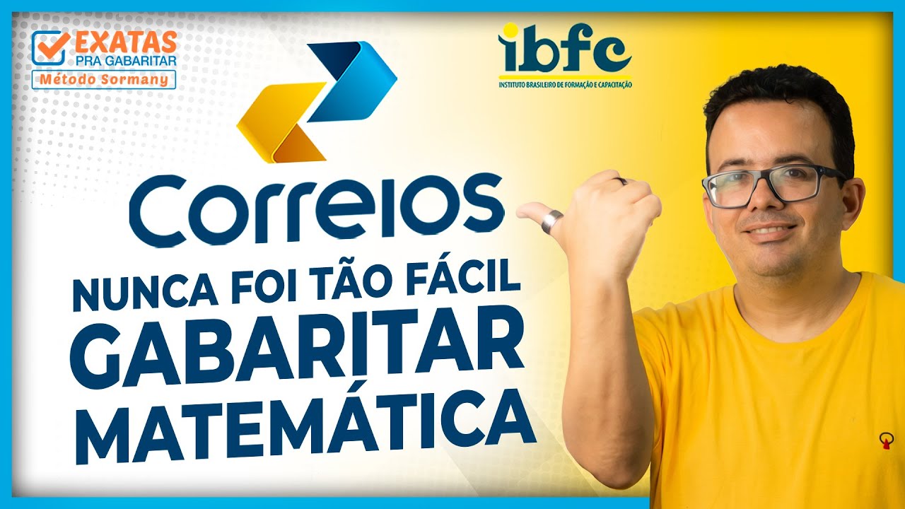 📬  CORREIOS NUNCA FOI TÃO FÁCIL GABARITAR MATEMÁTICA