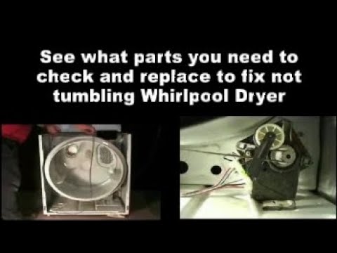 Whirlpool Dryer Drum Not Tumbling - Check the belt