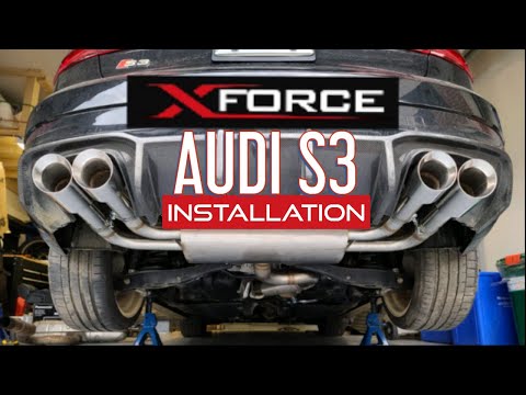 XForce Valved Exhaust Install + Sound Clips | Audi S3 / Golf R