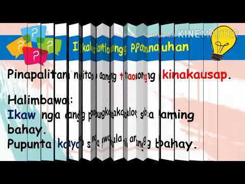 FILIPINO 4- PANGHALIP PANAO AT PANGHALIP PANANONG