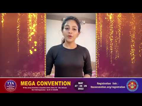 Heroine Anjali invitation to TTA Mega Convention 2022