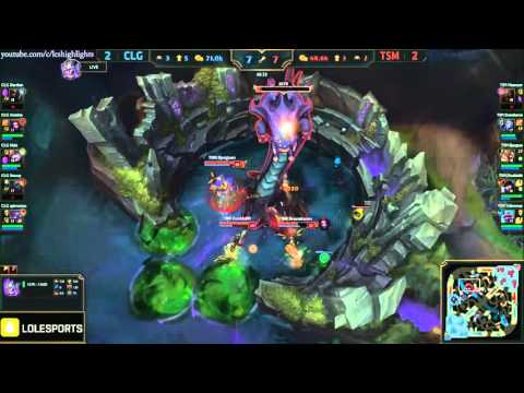 CLG vs TSM Highlights   COUNTER LOGIC GAMING vs TEAM SOLOMID Game 5 NA LCS Playoffs   SPRING Final