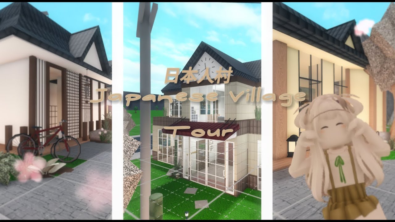 Japanese Village Tour|日本村です| Bloxburg Build