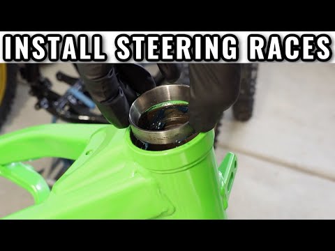 HOW TO: Install Dirt Bike Steering Stem Bearing Races
