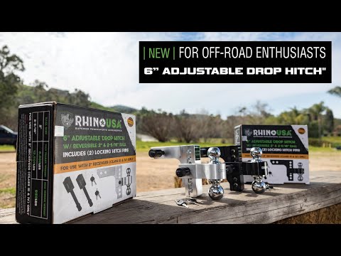 Rhino USA 6\" Adjustable Drop Hitch
