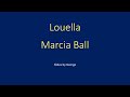 Marcia Ball   Louella  karaoke