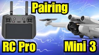 Mavic Mini 3 Pro (Drone Only) - How To Pair With DJI RC PRO