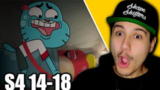 The Amazing World Of Gumball S4 Ep 14-18 (REACTION