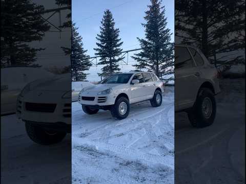 957 cayenne on Toyo 35’s, Black Rhino Awol 17’s and Eurowise 4 inch Lift kit #porsche