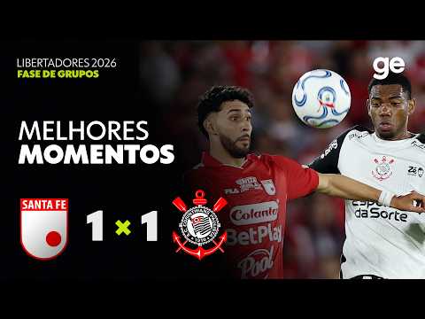 Gols e lances de Santa Fé x Corinthians