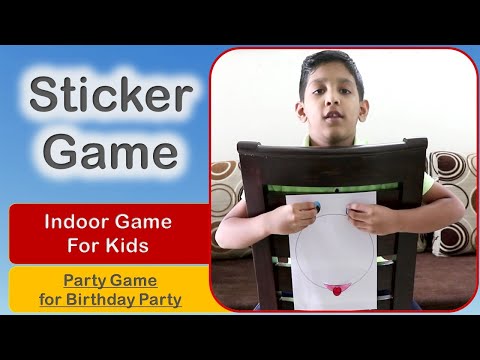 Sticker Game | Indoor activity for kids | Indoor game for kids | Party game