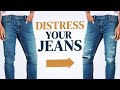 How To Distress Your Denim In 3 Minutes (DIY Video Tutorial)