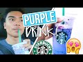 TRYING PURPLE DRINK FROM STARBUCKS