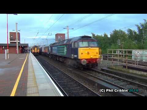 Brand New Class 68 Convoy at Wigan - 29th August 2014