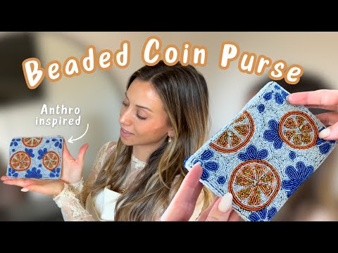 Making a Beaded Coin Bag || Bead Embroidery