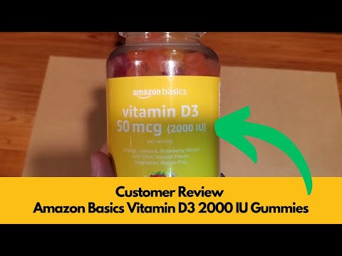 Vitamin D3 Gummies Galore! Unleash the Sunshine with Amazon Basics' 2000 IU Delights!