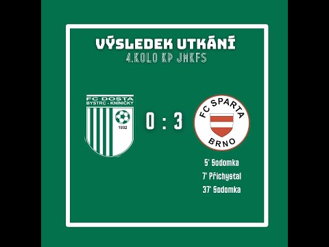 FC Dosta Bystrc - Kníničky : FC Sparta Brno 0:3 (0:3)