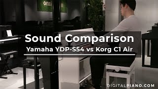 Video thumbnail for Sound Comparison Yamaha YDP-S54 vs Korg C1 Air | Digitalpiano by Digitalpianocom