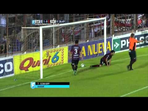 Gol de Kopp. Guaraní 1 - Patronato 0. Fecha 39. Primera B Nacional 2015. FPT.