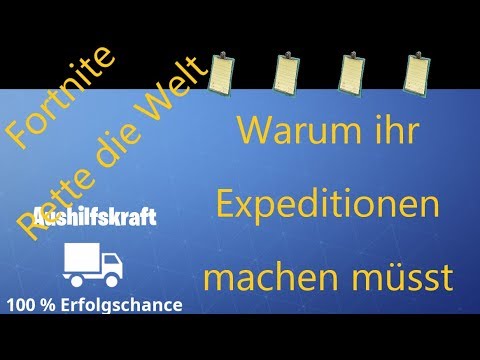 Fortnite || Tutorial || Expeditionen IMMER MACHEN