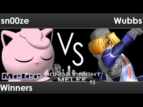 MNM 92 - sn00ze (Jigglypuff) vs Wubbs (Sheik) Winners - Melee