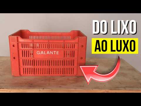 LOOK AT THIS AMAZING PLASTIC CRATE IDEA! FROM TRASH TO LUXURY