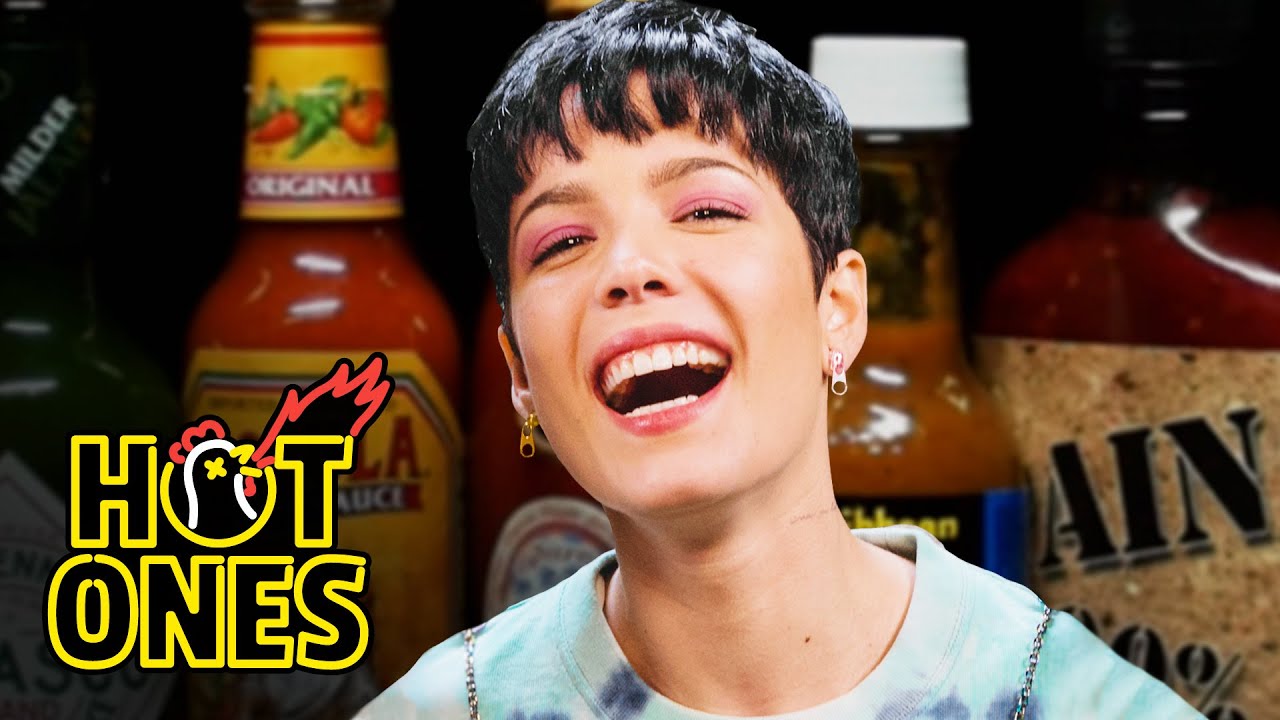 Halsey on Hot Ones