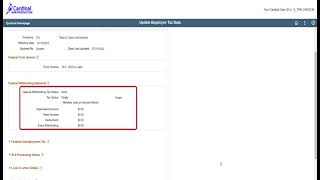 Reviewing the Update Employee Tax Data Pages PY382