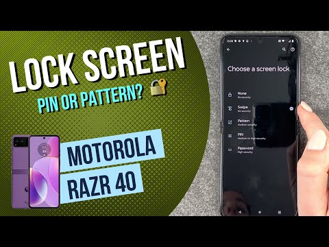 Motorola Razr 40 - How to set up screen lock • 📱 • 🀡 • ☡ • Tutorial