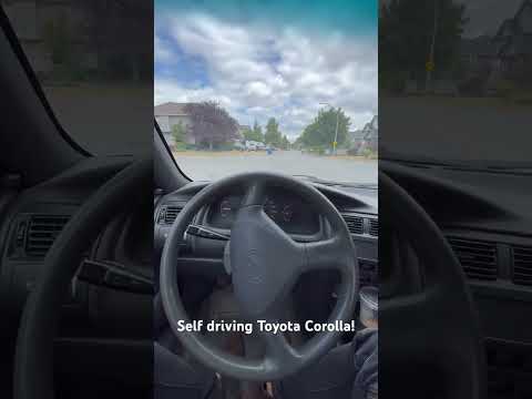 Rare self driving Toyota Corolla from the 90’s! #toyota #jdm
