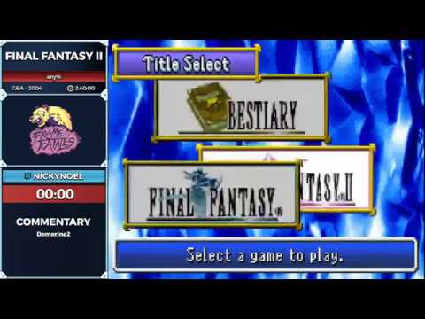 Final Fantasy II by Nickynoel in 2:32:36 - Frame Fatales August 2019