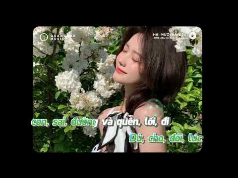 KARAOKE / Hai Mươi Hai (22) - AMEE x Hứa Kim Tuyền ft. Quanvrox 「Lo - Fi Ver.」 / Official Video