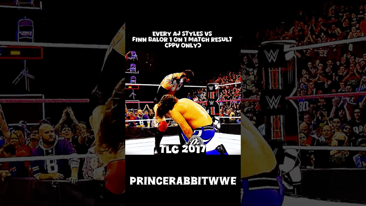 EVERY AJ STYLES VS FINN BALOR 1 ON 1 MATCH RESULT PPV ONLY #wweshorts #wwe #wrestling #wwefan
