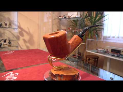 Briar pipe Tom Spanu F2 half bent freehand handmade -  eBay item number: 400663048338