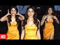 Uff KADAK Alaya F Looks H0T In Yellow Deep Neck Thigh High Outfit Snapped At The Kapil Sharma Show