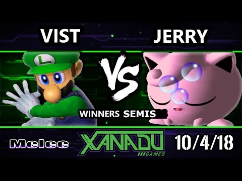 S@X 270 SSBM - Vist (Luigi) Vs. EBM | Jerry (Jigglypuff) Smash Melee Winners Semis